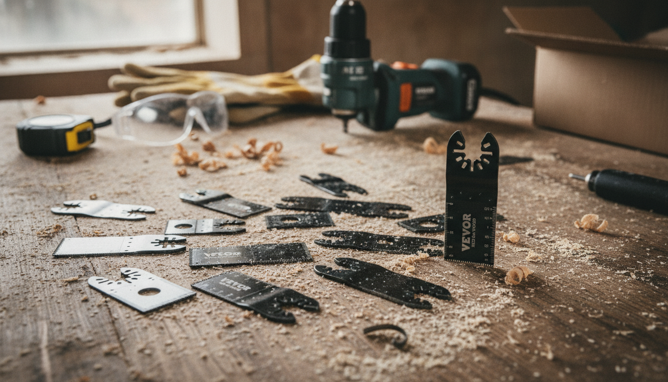 100-Piece Quick-Release Oscillating Blades: Wood/Metal