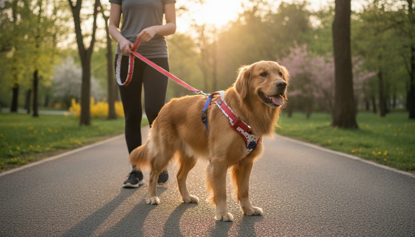Reflective No-Pull Dog Harness & Leash Set, Adjustable Fit