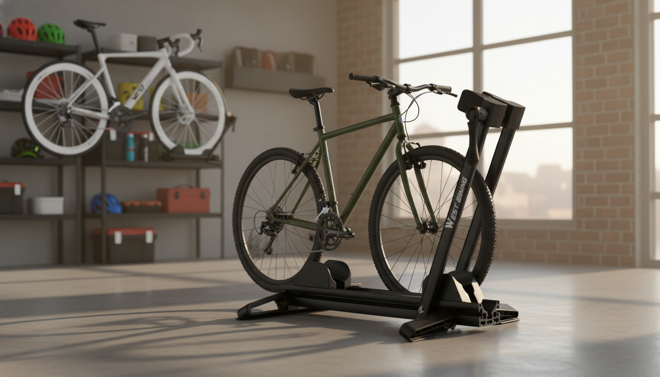 Stable Floor Bike Stand for MTB & Road Bike Garage Parking