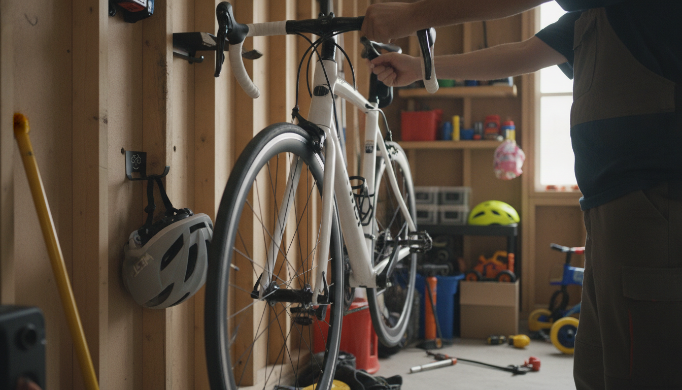 Hang a Road Bike on the Wall: Mount, Height, Studs
